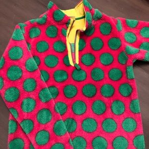 Hanna Andersson quarter zip fleece jacket